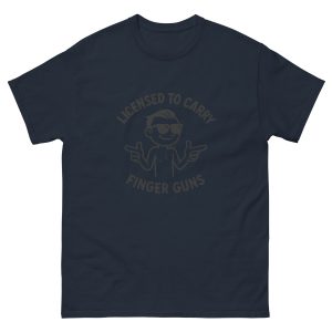 Licensed To Carry Finger Guns T-Shirt - Image 3