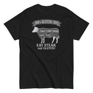 Gluten Free Steak T-Shirt – Eat Meat Bold