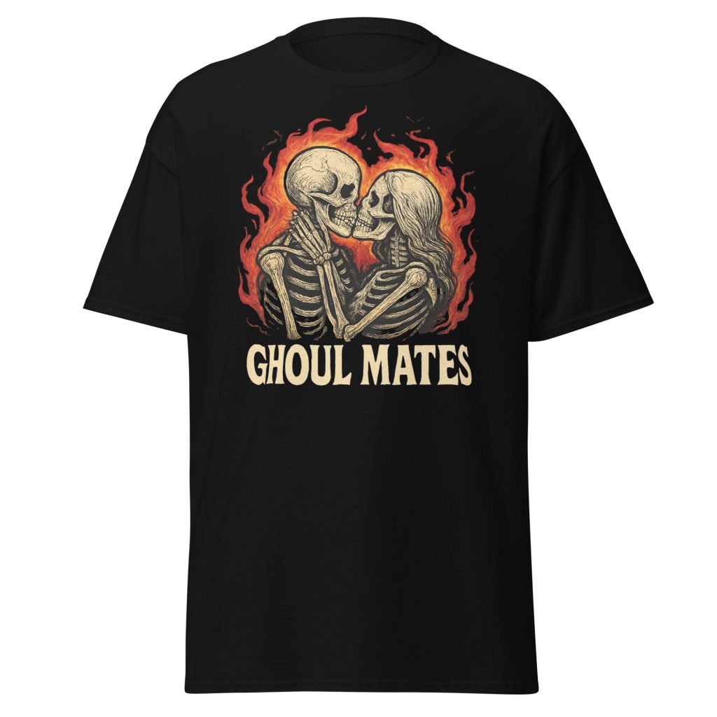 Ghoul Mates T-Shirt – Skeleton Love Design