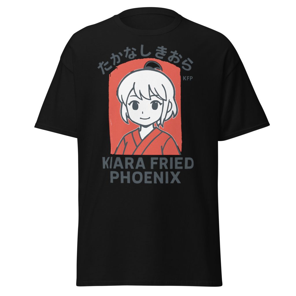 Kiara Fried Phoenix Shirt – Anime Parody Tee